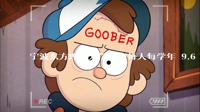 宁波东方理工大学学费每人每学年 9.6 万，为什么会这么贵？
