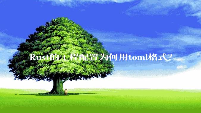 Rust的工程配置为何用toml格式？