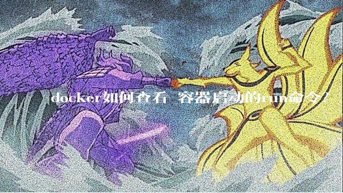 docker如何查看 容器启动的run命令？