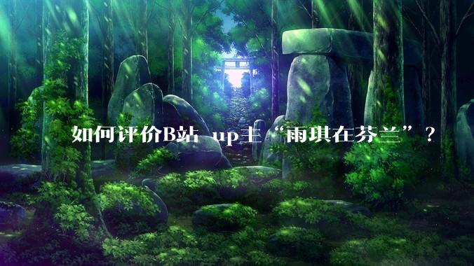 如何评价B站 up主“雨琪在芬兰”？