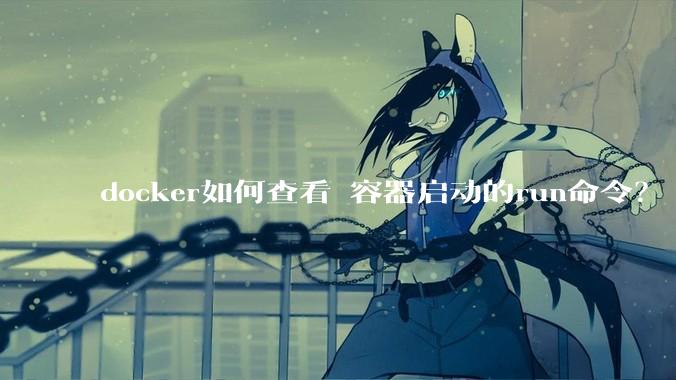 docker如何查看 容器启动的run命令？