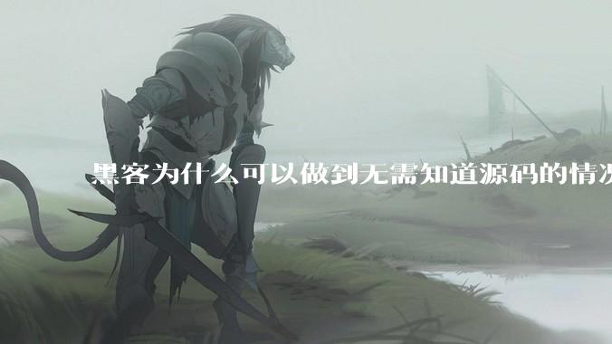 黑客为什么可以做到无需知道源码的情况下找出系统漏洞？