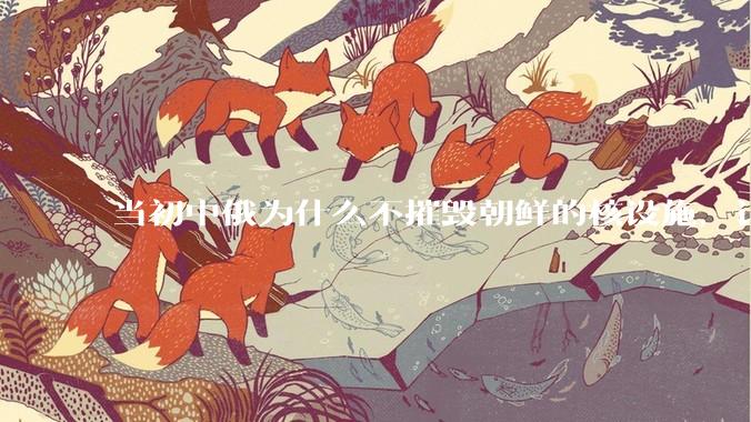当初中俄为什么不摧毁朝鲜的核设施，让朝鲜拥有了自己的核武器？